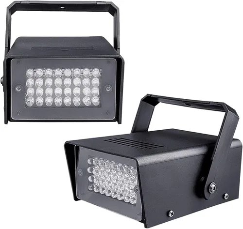 Vista 8 de 2 paquetes de 32 luces LED estroboscópicas para Halloween, fiesta y habitación, mini luz intermitente con múltiples modos