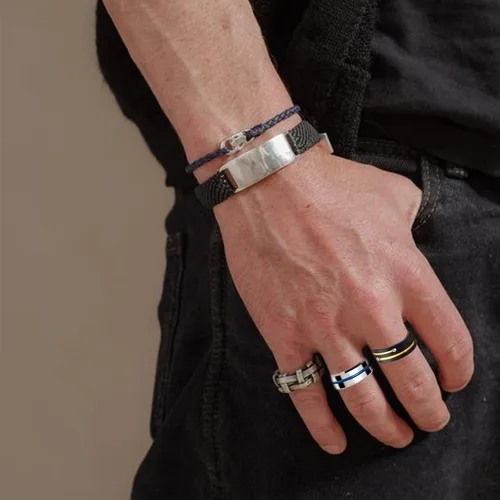 Vista 3 de Inscool Stainless Steel Decorative Rings for Men and Women