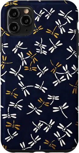 Vista 13 de Dragonflies Pattern Japanese Tombo Akitsu Case for iPhone 17