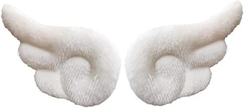 Vista 4 de GSHLLO 20 alas de ángel de peluche Kawaii para manualidades, accesorios para el cabello