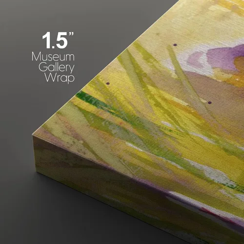 Vista 321 de wall26 Lienzo enmarcado para pared, juego de arte de acuarela pastel, paisaje rural, ilustraciones con formas abstractas, arte moderno, decorativo