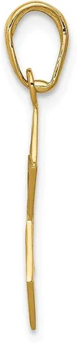 Vista 2 de Colgante estrella de David de oro amarillo de 14 k, AFJ-QG-D3801, Metal, Gema