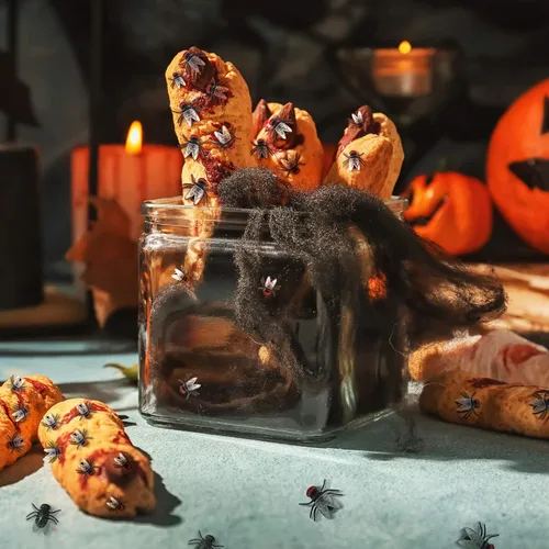 Vista 5 de Skylety 120 piezas de moscas falsas mini moscas de plástico realistas broma insectos simulados pequeños insectos falsos para Halloween, broma