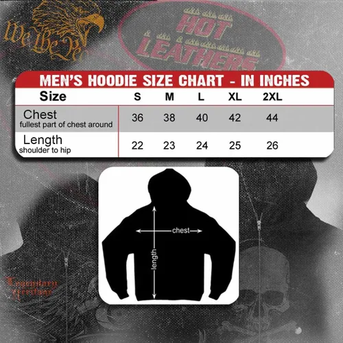 Vista 4 de Hot Leathers sudadera con bolsillo con diseño de cruz celta