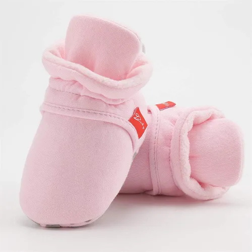 Vista 125 de Botines de forro polar para bebés, niños y niñas, pantuflas antideslizantes con agarre suave, zapatos de calcetín para recién nacidos, cuna