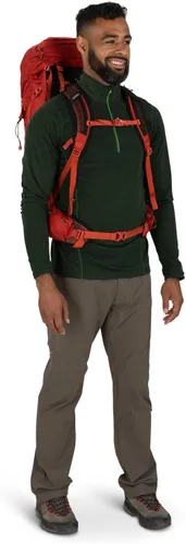 Vista 10 de Osprey Talon Pro 40L - Mochila de senderismo para hombre con cinturón de cadera, color naranja Mars, talla S/M naranja (Mars Orange)