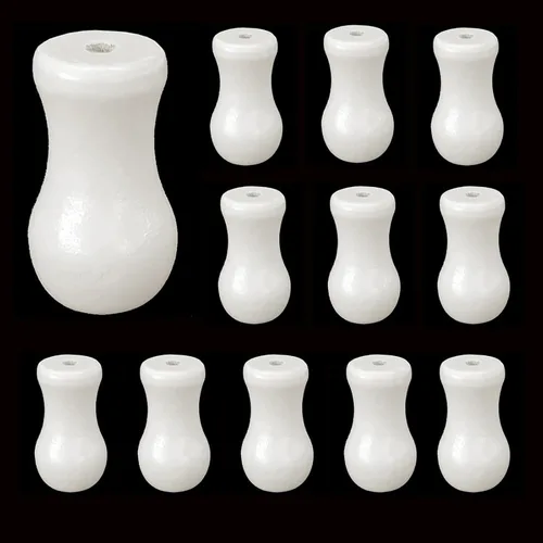 Vista 8 de 20 piezas de cordón blanco con borlas de plástico para persianas, persianas, herrajes para ventana, perillas