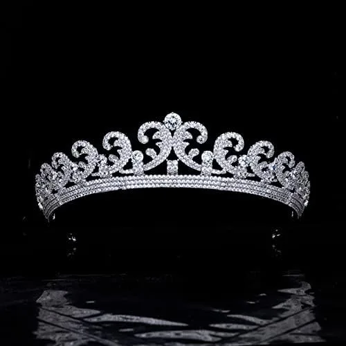 Vista 2 de hair jewelry crown tiaras for women Bridal Crown Retro Bride Tiaras for Women Wedding Crowns Princess Birthday Headdress Hair Jewelry