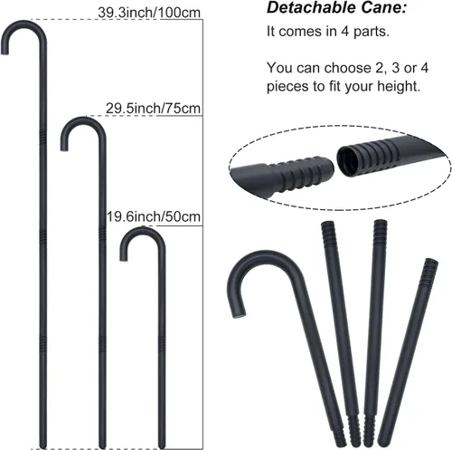 Vista 6 de Juego de accesorios de disfraz para hombre de los años 20, gran disfraz de gángster de Gatsby para hombres, disfraces de los años 20, sombrero