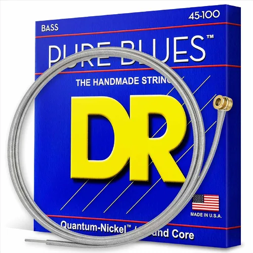 Vista 9 de DR Strings PURE BLUES Cuerdas para Bajo Eléctrico (PB5-40)