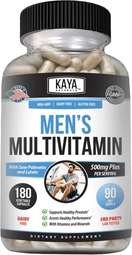 Vista 10 de Kaya Naturals Multivitamínico para hombres - Multivitamínico para próstata para hombres - Suplemento diario multimineral - píldoras para hombres
