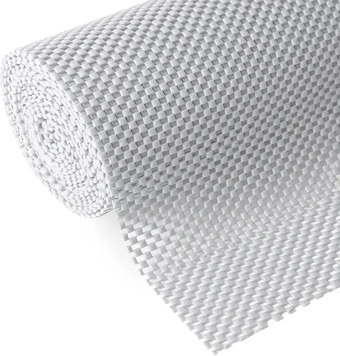 Vista 21 de Revestimiento para estantes y cajones para armarios de cocina, no adhesivo, antideslizante, duradero, fuerte, limpio, tamaño largo, 12 pulgadas x 10