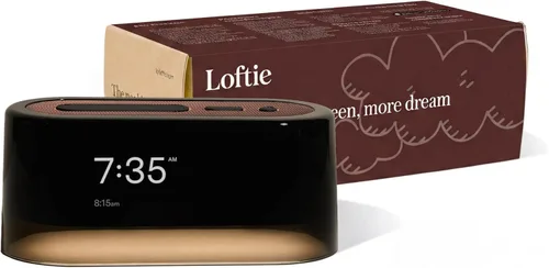 Vista 9 de Loftie Reloj despertador con máquina de sonido – Reloj despertador inteligente con luz nocturna, ruido blanco, altavoz Bluetooth, más de 100 sonidos