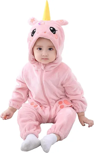 Vista 8 de TONWHAR Disfraz unisex para bebé, traje de animal para niños pequeños y niños