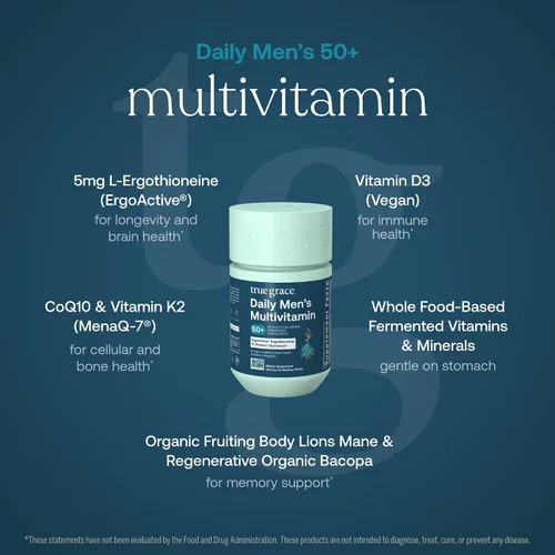 Vista 4 de True Grace Daily 50 Multivitamínico 60 ct Botella, 60 CT