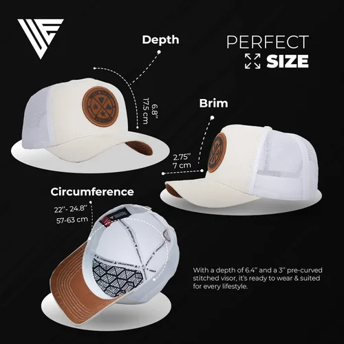 Vista 84 de Urban Effort Gorra trasera de malla, para hombres y mujeres, gorra de béisbol de 5 paneles, gran cierre a presión para caza y senderismo
