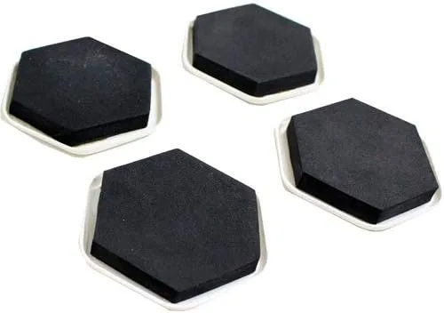 Vista 2 de Wideskall® Almohadillas deslizantes reutilizables para muebles, 4 piezas, protector de suelo mágico para piso de alfombra de madera