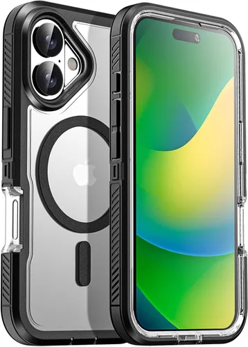 Vista 33 de AICase Funda para iPhone 13 Pro Max [compatible con Magsafe], protección magnética resistente contra caídas, cuerpo completo, a prueba de golpes, a