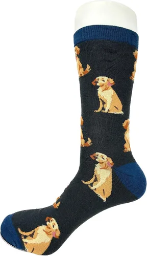 Vista 3 de Everything Chic Calcetines divertidos para hombre y mujer, diseño de animal para perro, casual, divertido, divertido, para papá, feliz y divertido