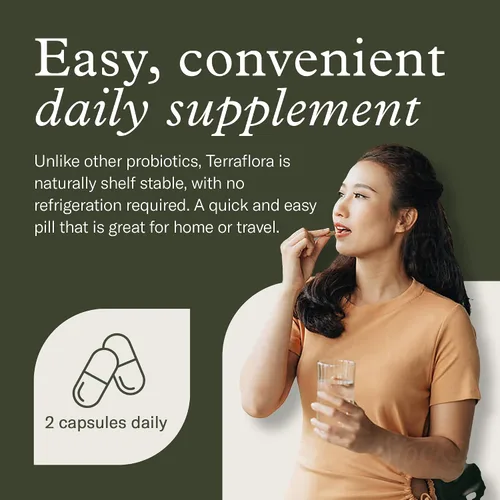 Vista 5 de Enviromedica Terraflora Advanced Care SBO Probiotic + Suplemento prebiótico – un sinbiótico de esporas de bacilo estable a base de suelo