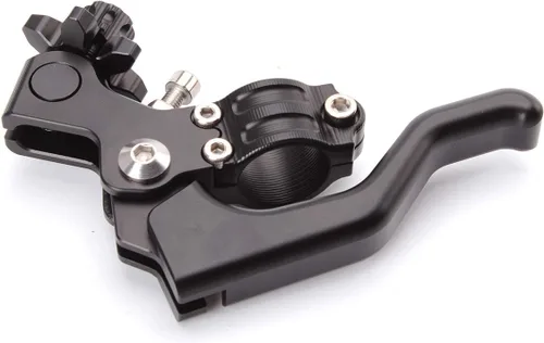 Vista 3 de FXCNC Soporte de montaje de palanca de embrague de acrobacias de aluminio CNC de rendimiento universal anodizado compatible con Benelli Negro