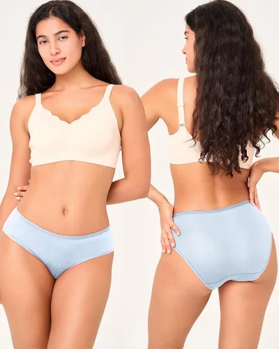 Vista 2 de BAMBOO COOL Ropa interior para mujer, transpirable, absorbe la humedad Multicolor B (paquete de 5)
