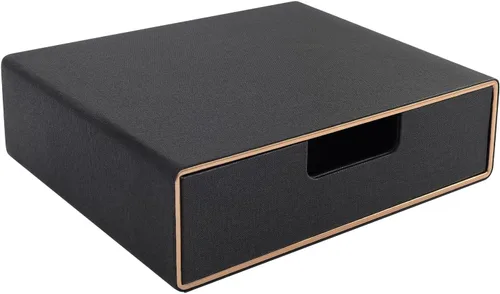 Vista 13 de Organizador de cajones apilable de piel sintética clásica hecha a mano, organiza accesorios de escritorio de oficina en casa y clasifica papel Beige