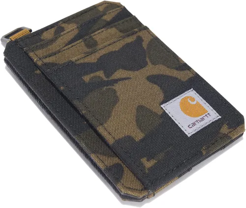 Vista 18 de Carhartt Carteras delgadas de nailon con bolsillo frontal para hombre