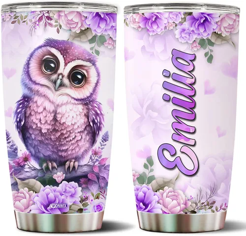 Vista 23 de Vaso de abeja personalizado con nombre personalizado de abejas reinas, regalos para mujeres, tazas de agua, botella de agua de 20 onzas, regalo
