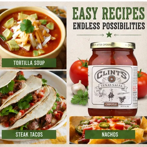 Vista 5 de Clints Chipotle de salsa 16 oz (paquete de 6)
