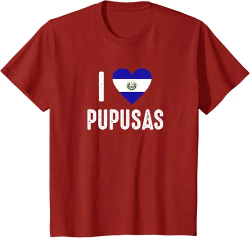 Vista 47 de Camiseta I Love Pupusa from El Salvador