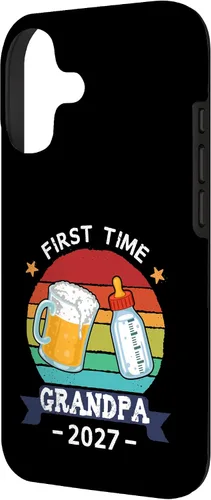 Vista 2 de First Time Grandpa 2027 Proud New Dad Grandpa Case for iPhone 17