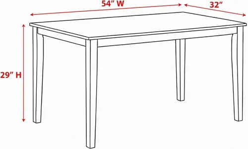 Vista 2 de Kings Brand Furniture - Mesa rectangular Kurmer de madera maciza para comedor, roble natural