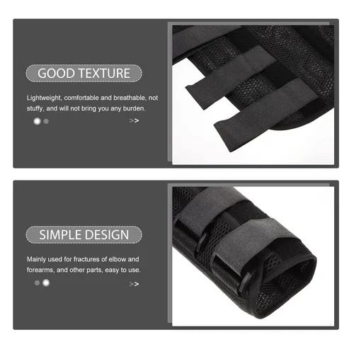 Vista 6 de Elbow Brace Cubital Tunnel Support Forearm Brace Adjustable Breathable Mesh Cloth Elbow Stabilizer for Sleeping and Injury, Medium
