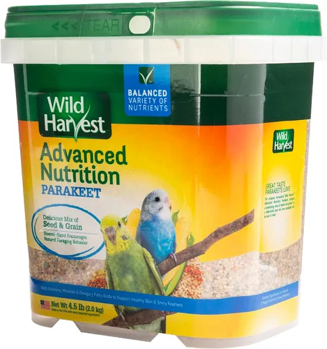 Vista 4 de Wild Harvest Dieta de nutrición avanzada para periquitos 4.5 libras, mezcla de semillas y granos