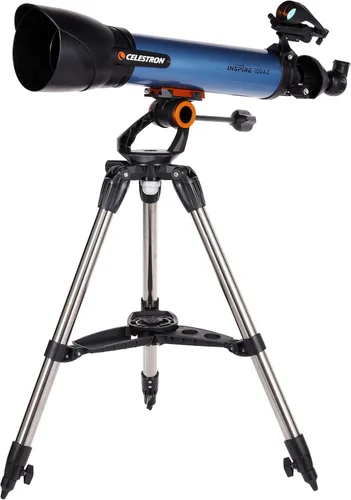 Vista 4 de Celestron Inspire 100AZ Telescopio refractor para principiantes