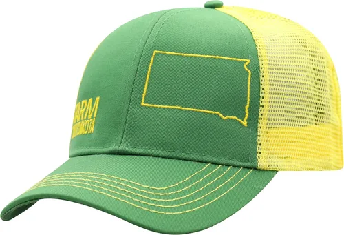 Vista 153 de John Deere Gorra de béisbol con logotipo y malla trasera con contraste, para hombre