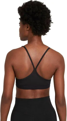 Vista 4 de Nike Indy - Brasier deportivo con cuello en U acolchado de soporte ligero para mujer