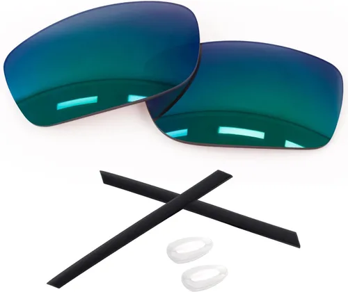 Vista 17 de 1.6MM Polarized Replacement Lenses & Rubber Kits for Oakley Gauge 8 Family Sunglasses Iridium negro - Policarbonato polarizado