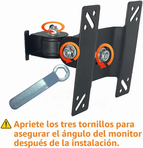 Vista 5 de VESA Monitor de montaje en pared PC PC TV pantalla 75 100 27 32 ajustable