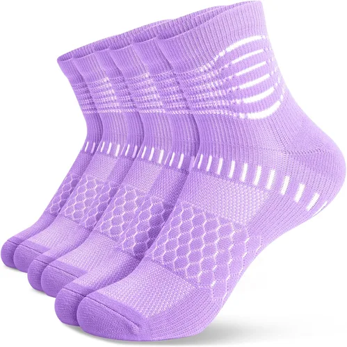Vista 24 de IRAMY Calcetines de compresión de tobillo Coolmax para mujeres y hombres, calcetines que absorben la humedad, alivio de la fascitis plantar, 3/5