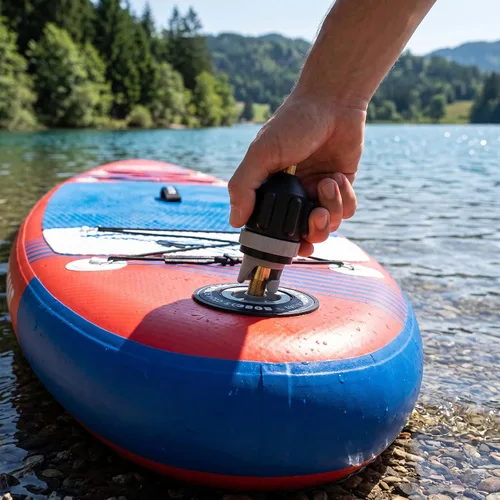Vista 2 de Adaptador de bomba de barco inflable, convertidor de válvula de aire de compresor con accesorio de válvula de aire convencional estándar para bote