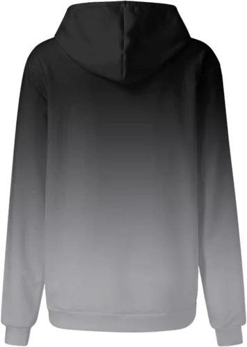 Vista 15 de Ceboyel Sudaderas de gran tamaño para mujer, teñido anudado, manga larga, sudaderas con capucha, ajuste holgado, ropa de moda para adolescentes
