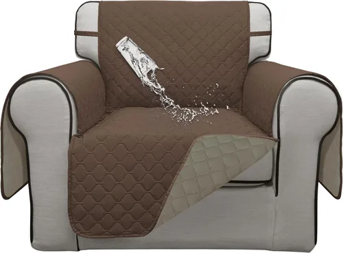 Vista 11 de ISSUNTEX Fundas de sofá de dos plazas con doble protección 100% impermeables para sala de estar, fundas para sofá de 2 cojines, protector de muebles