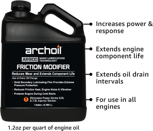 Vista 3 de AR9100 - Modificador de fricción (1 galón) - Para hasta 128 cuartos de galón de aceite para motor