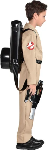 Vista 2 de amscan Disfraz de Cazafantasmas de Halloween para niños (L 12-14), beige, 1 pieza