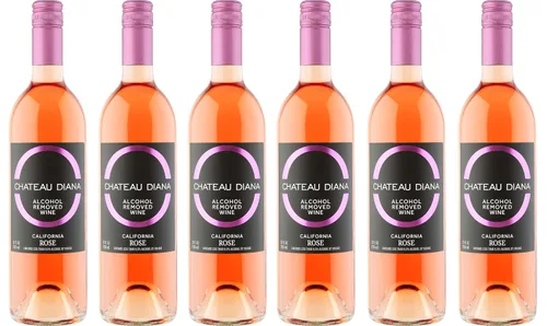 Vista 2 de Chateau Diana Zero - Alcohol Removed California Rose Wine (1x 750 ml.)