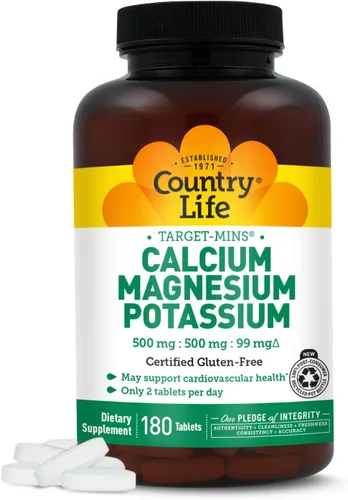 Vista 9 de Country Life Calcio Magnesio Potasio, 90 CT