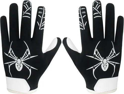 Vista 8 de Guantes de receptor de fútbol americano juvenil, guantes de fútbol americano con agarre de silicona para niños y niñas con Super Stick