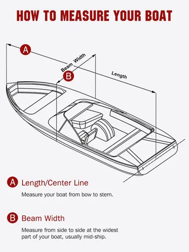 Vista 6 de Angink - Funda resistente para lancha de 20 pies y 22 pies, impermeable, tela 600D, se adapta a lanchas de cubierta, lanchas V-Hull Runabout